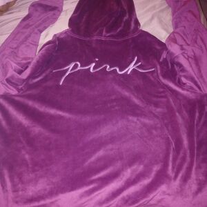 Victoria's Secret Raspberry Velour Jogging Suite